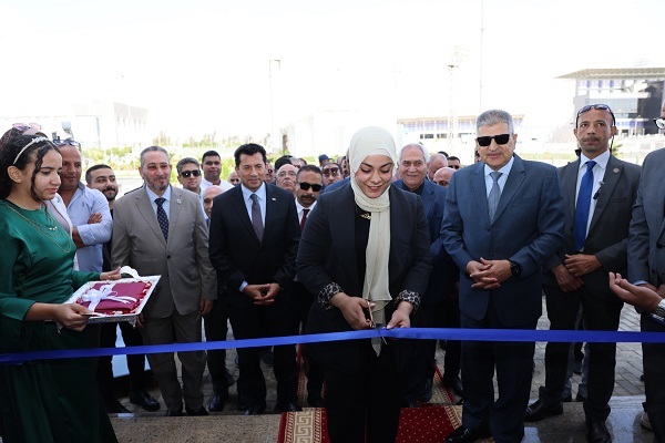 بحضور البطلة سارة سمير ورؤساء الاتحادات الدولية.. افتتاح الصالة الدولية لرفع الأثقال «سارة سمير» بالقرية الأولمبية لقناة السويس